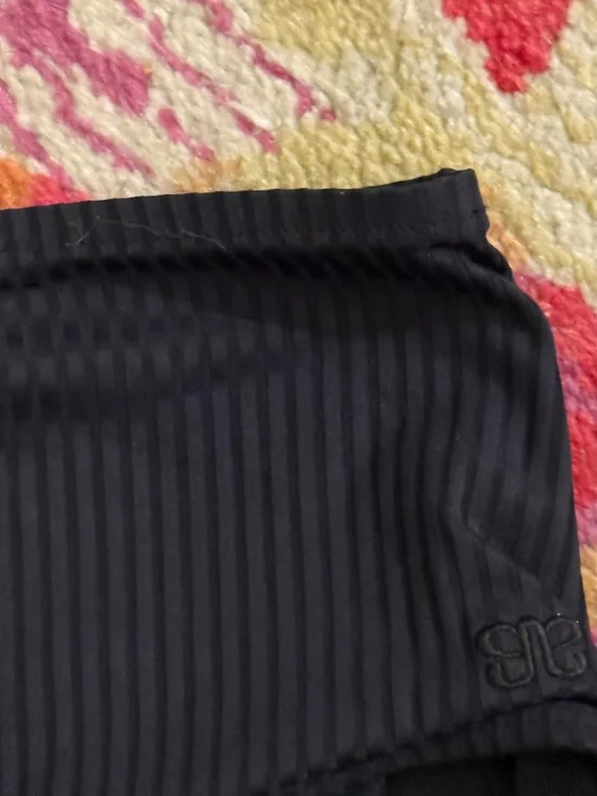 Albion fit Large L black stripe bikini bottoms swim - Picture 2 of 3